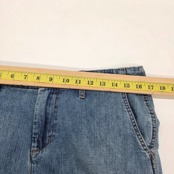 Lauren Ralph Lauren Womens 10P Blue Denim Capris Classic Fit Cotton Jean Pants - Picture 9 of 12